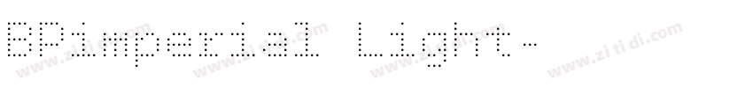 BPimperial Light字体转换